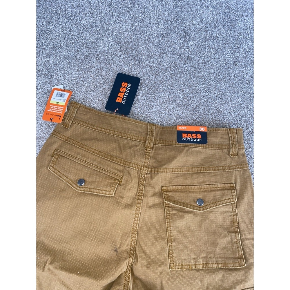 GH Bass Outdoor Taper Cargo Pans 30 (31x30) Pockets Carpenter Stretch Rip stop - Picture 11 of 12
